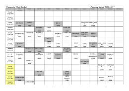 Wasquehal Flash Basket Planning Saison 2016 / 2017