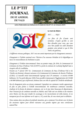 le p`tit journal - Saint-Andéol-de-Vals