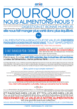 nous alimentons-nous