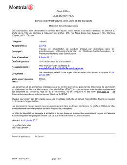Travaux de réhabilitation de conduite d`égout par chemisage dans