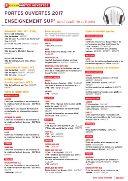 enseignement sup` portes ouvertes 2017