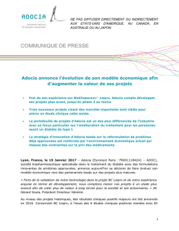 communique de presse