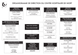 organigramme de direction du centre hospitalier de niort