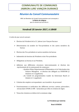 Ordre de jour