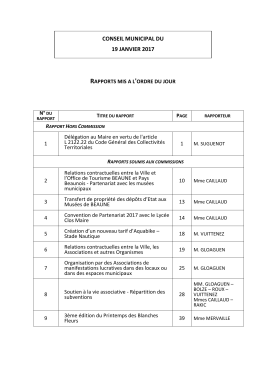 conseil municipal du