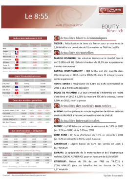 Actualités Macro-économiques Actualités