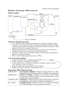 Révision : Processeur ARM Cortex-M - pierre