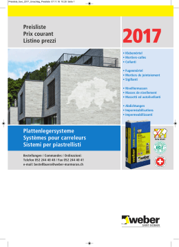 2017 - Saint-Gobain Weber AG