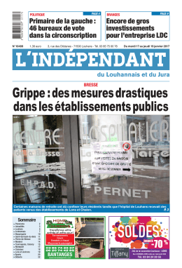Grippe : des mesures drastiques dans les &eacute;tablissements publics