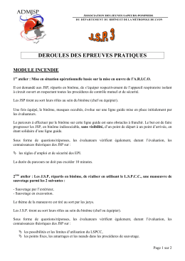 deroules des epreuves pratiques module incendie
