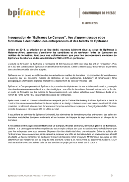 communique de presse