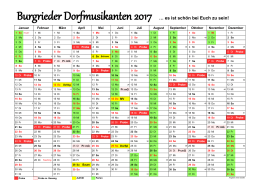 Kalender 2017 Baden