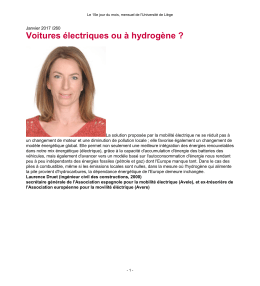 Voitures électriques ou à hydrogène