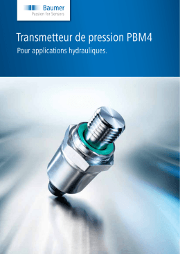 Transmetteur de pression PBM4