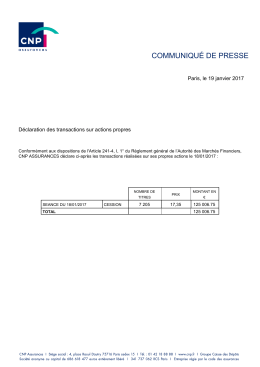 Cessions actions propres 190117 VF