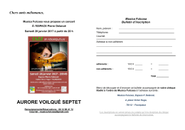 Bulletin d`inscription