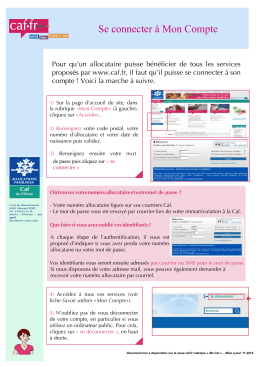 Se connecter &agrave; mon compte.
