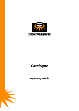 Catalogue supermagnete sans photos