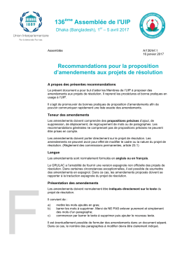 136 Assembl&eacute;e de l`UIP