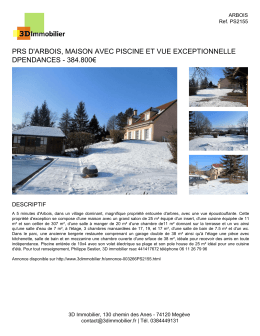 Impression d`une fiche de bien