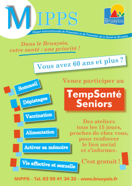 Affiche A4 TempSantéSeniors MIPPS