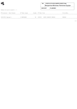 COUPE ELITE KATA EQUIPES