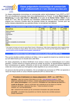 Classe préparatoire économique et commerciale voie