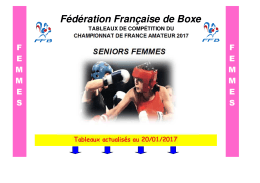 Tab CFA SF 2017 - Fédération Française de Boxe