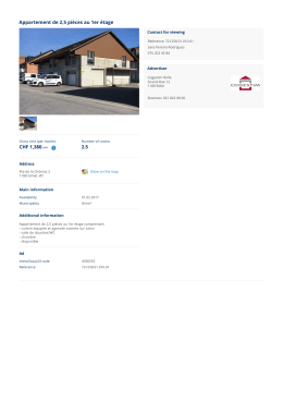 Appartement de 2,5 pièces au 1er étage