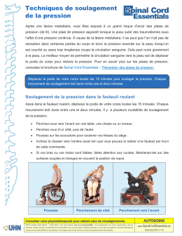 Techniques de soulagement de la pression