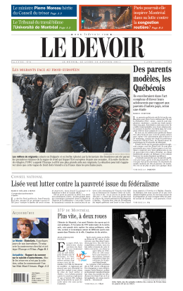 Des parents modèles, les Québécois