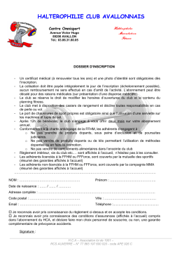 HALTEROPHILIE CLUB AVALLONNAIS