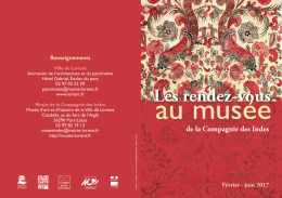 Animations au mus&eacute;e de la Compagnie des Indes