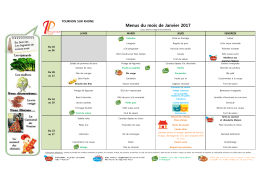 Menus - Ville de Tournon-sur