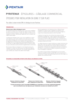 Pyrotenax Jonctions/Épissures