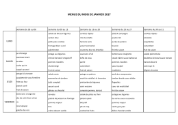 menus du mois de janvier 2017