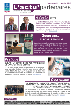 Zoom sur... À l`actu ÉDITO Pratique Décryptage