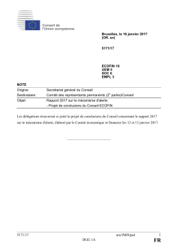 5171/17 ura/JMH/pad 1 DGG 1A Les d&eacute;l&eacute;gations trouveront ci