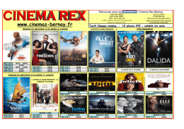 Programme de la semaine