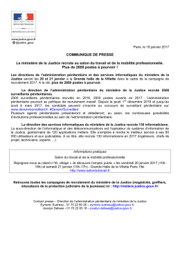 Lire le communiqué - Justice / Presse