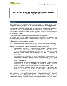 Offre de stage - phase de pr&eacute;figuration d`une strat&eacute;gie
