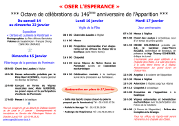 17 janvier 2017 - Sanctuaire de Pontmain