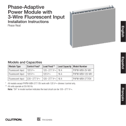 Phase-Adaptive Power Module with 3-Wire Fluorescent