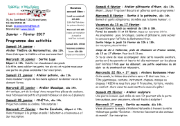 Programme bimestriel - Terrain d`Aventures Lancy-Voirets