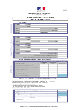 D&eacute;claration de revenus PMC