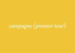 campagne (premier tour)