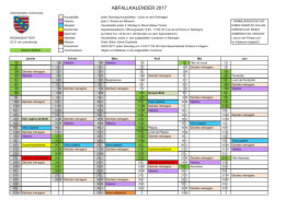 C A L E N D R I E R 2 0 1 7