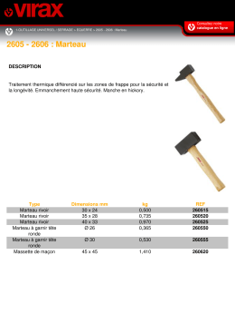 2605 - 2606 : Marteau