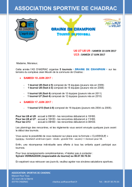 Bulletin d`inscription - Haute