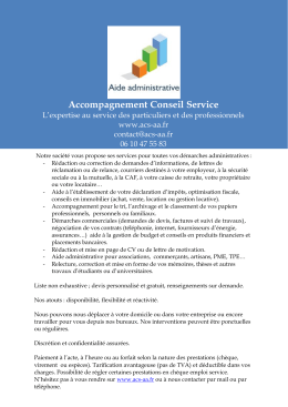 Accompagnement Conseil Service